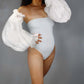 Chiffon Bridal Detachable Puffy Sleeves, Off-Shoulder Elegant Style Sleeves, detachable bridal sleeves. Oh girl gang bridals