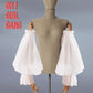 Chiffon Bridal Detachable Puffy Sleeves, Off-Shoulder Elegant Style Sleeves, detachable bridal sleeves. Oh girl gang bridals